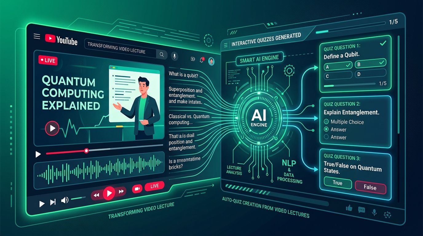Cách Lấy Transcript Và Tạo Câu Hỏi Trắc Nghiệm Từ Video Bài Giảng YouTube Bằng AI