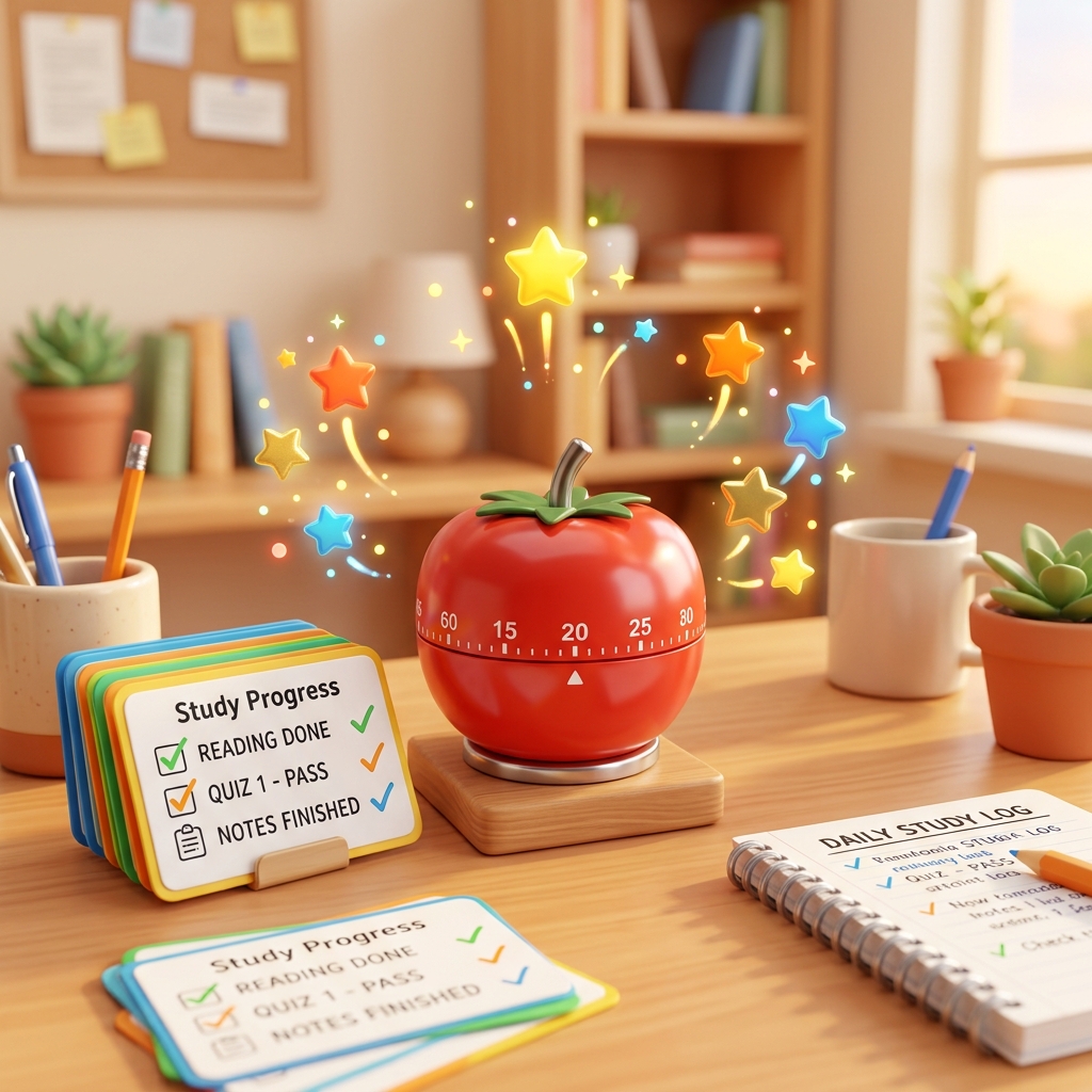Kỹ thuật Pomodoro kết hợp Quiz trắc nghiệm: Học tập không mệt mỏi