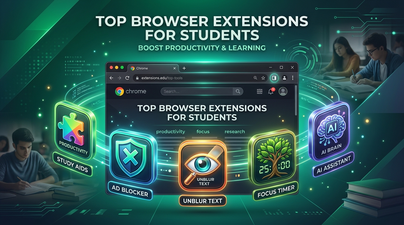 Top 5 Chrome Extension Cứu Cánh Cho Sinh Viên Mùa Ôn Thi & Làm Đồ Án (2026)
